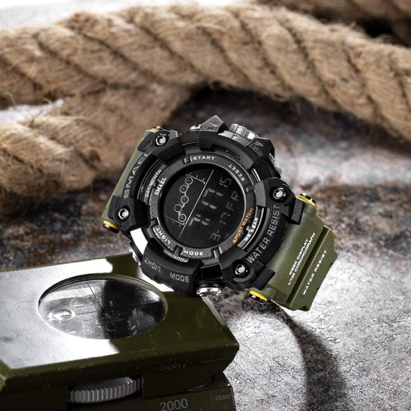 Relógio Masculino Digital Militar Resistente a Água - bresolinstone