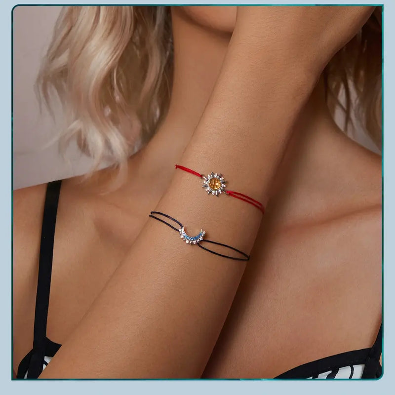 Pulseira Sol e Lua Prata 925